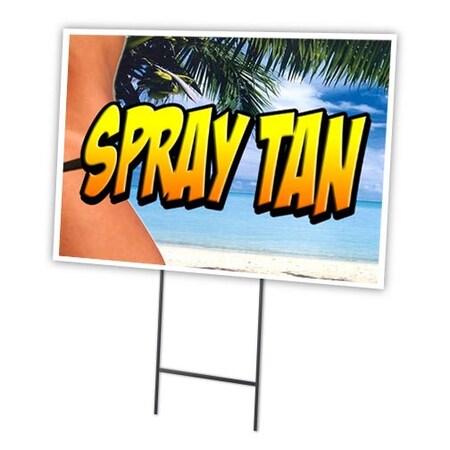 Signmission Spray Tan Yard Sign & Stake outdoor plastic coroplast window, C-1216 Spray Tan C-1216 Spray Tan